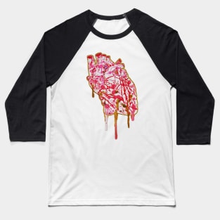 Dripping Paint Splatter Heart Baseball T-Shirt